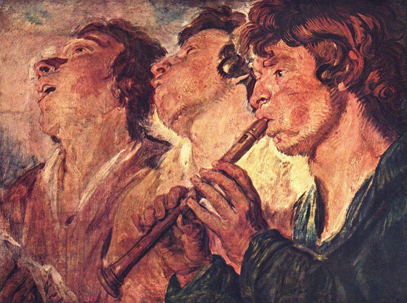 Jacob Jordaens Three Musicians oil painting image